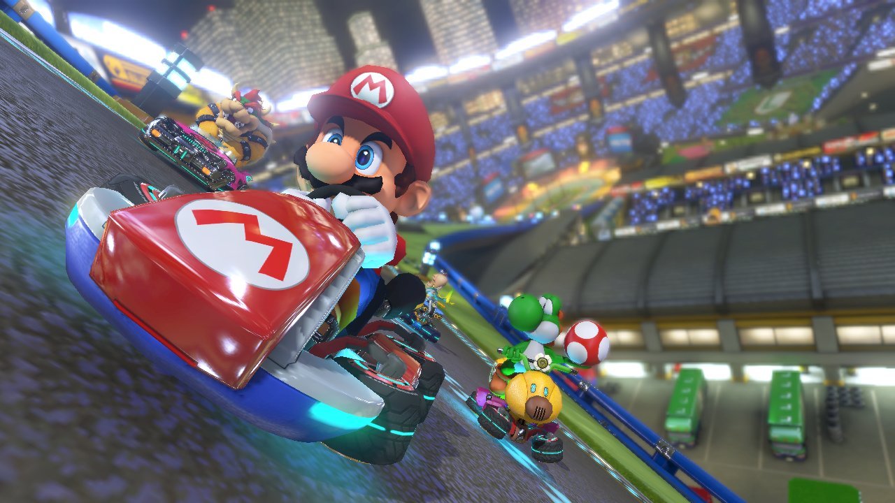 Mario Kart 8 on the Wii U